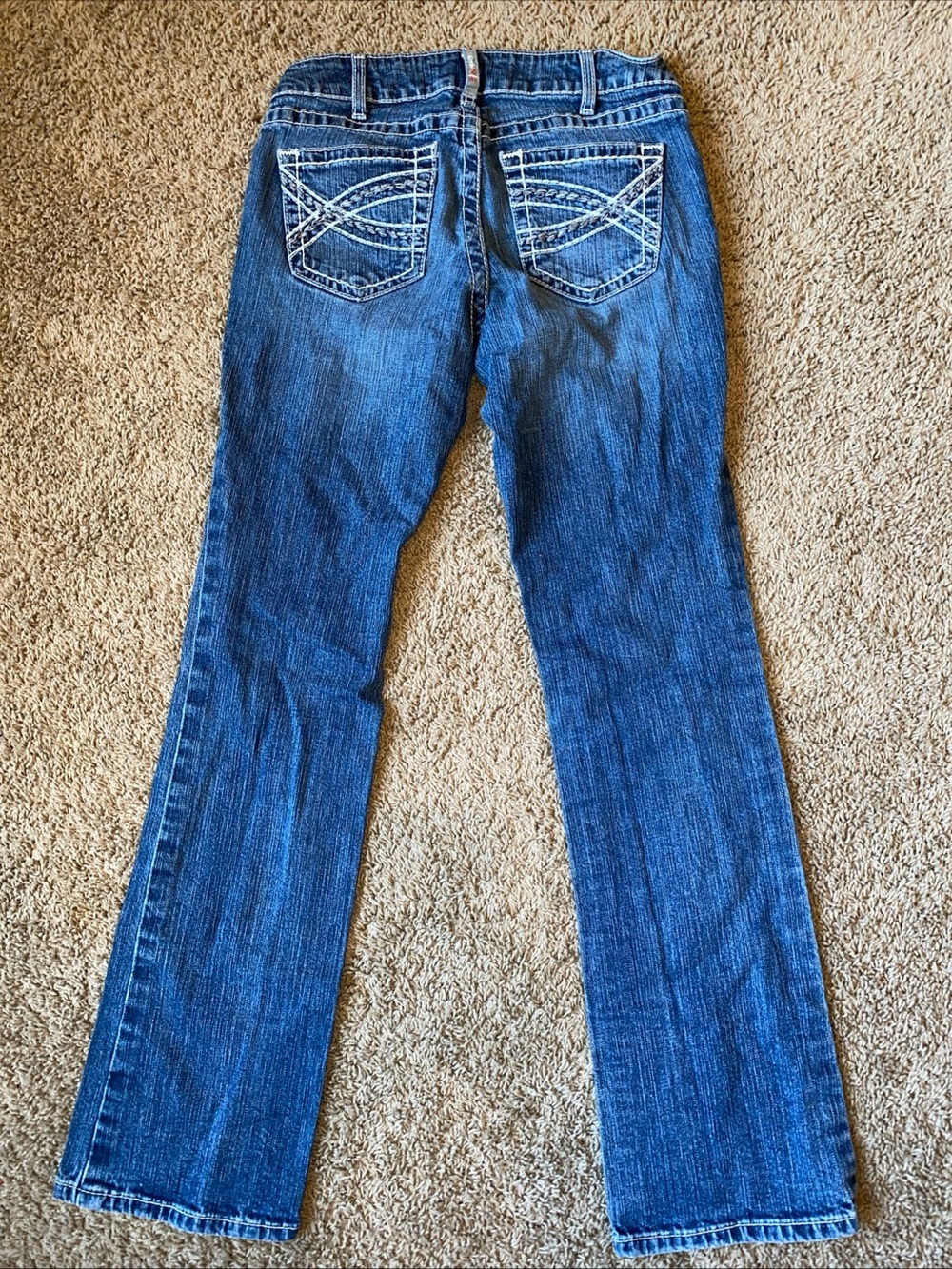 Ariat FR CAT2 Jeans Womens 28R Blue Mid Rise Boot Cut Flame Resistant Workwear - Picture 10 of 10